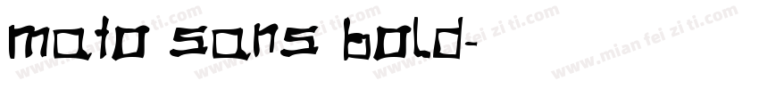 Mato Sans Bold字体转换